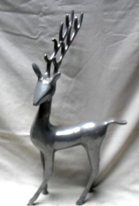Manufacturers Exporters and Wholesale Suppliers of Aluminum Dear Sculptor Standing S-19X9X9 Inches Moradabad Uttar Pradesh